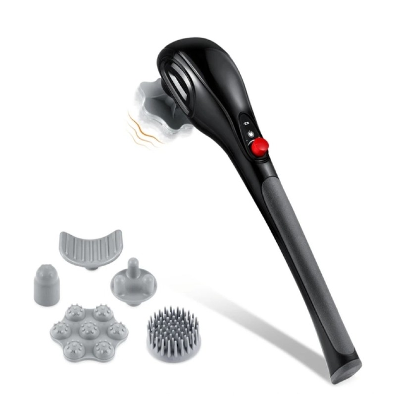 Масажер ручний для тіла No Brand B-6 5 насадок Чорний (1797877216)
