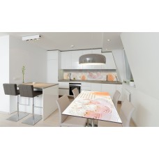 Наклейка вінілова на стіл Zatarga «Квіти та солодощі» 600х1200 мм Z180744st