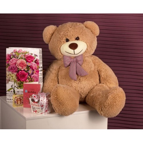 Плюшевий ведмедик Mister Medved Тедді 100 см Латте (145) Плюшевий ведмедик Mister Medved Тедді 100 см Латте (145)