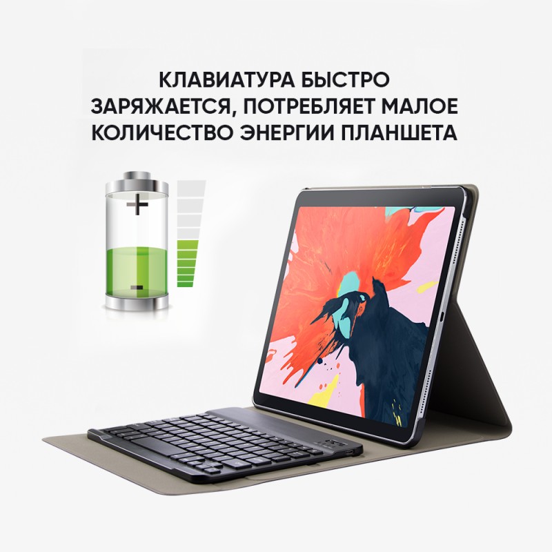 Обкладинка з клавіатурою AIRON Premium для Apple IPad Pro 12 9 Чорний (4822352781008)