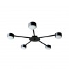 Люстра стельова MSK Electric Space 5 плафонів GX53 Чорний NL 8040-5 BK
