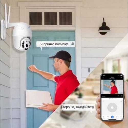 Вулична IP камера відеоспостереження UKC CAMERA CAD N3 WIFI IP 360/90 2.0 Мп поворотна з віддаленим доступом