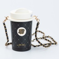 Термокружка Happy Life CC•KU 460 мл із кришкою фліп топ чорна (HP45603B)