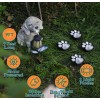 Вуличний автономний світильник на сонячній батареї LED Solar Paw Print Lights DL49 із захистом від вологи As-seen-on-tv Чорний