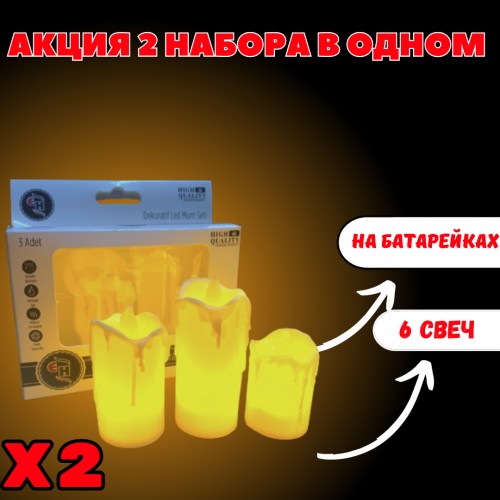 Світлодіодні свічки для дому OPT-TOP 9 в 1 (2021618943) Світлодіодні свічки для дому OPT-TOP 9 в 1 (2021618943)