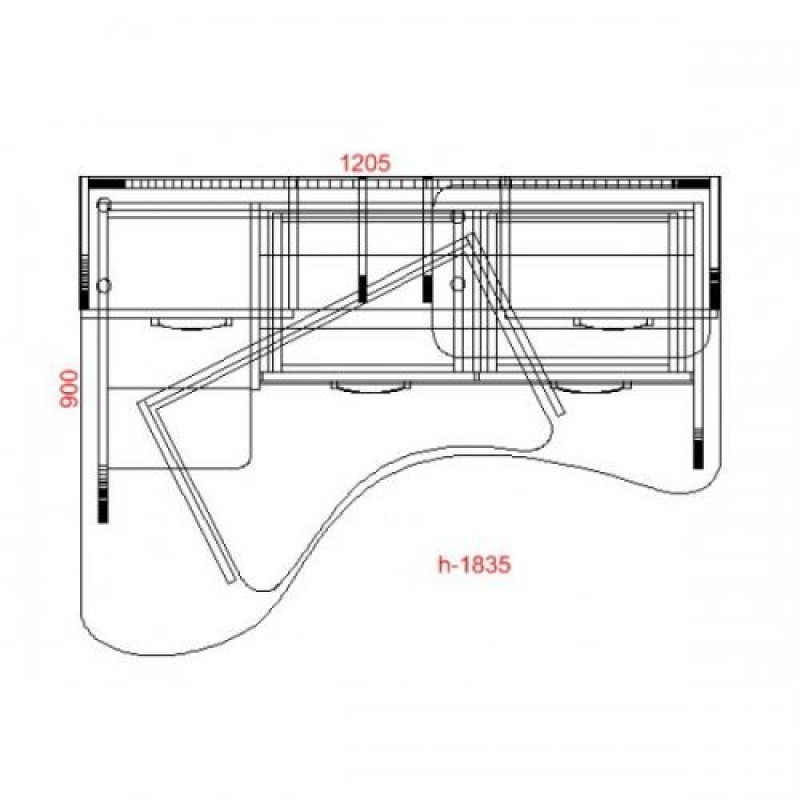 Комп'ютерний стіл кутовий Тиса СК-24 Венге - Дуб молочний