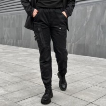 Брюки-карго жіночі Pobedov Brodyaga 345881 S Чорний (00000005989)