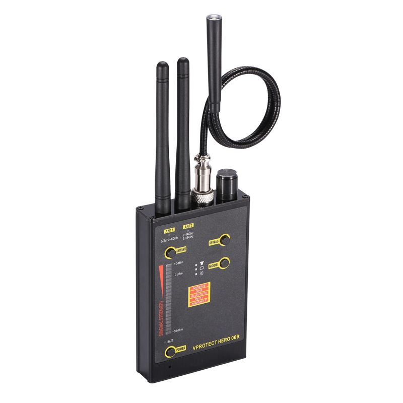 Професійний детектор жучків, прослушки, бездротових камер, GPS трекерів - антижучок HERO 009