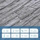Декоративна ПВХ панель під цеглу Sticker Wall 960*480*4мм (D) SW-00001838 Сіра