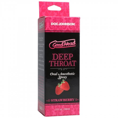 Спрей для мінету Doc Johnson GoodHead DeepThroat Spray - Sweet Strawberry 59 мл для глибокого мінету в інтернет супермаркеті PbayMarket!