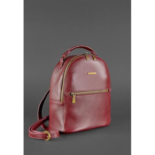 Шкіряний міні-рюкзак BlankNote Kylie Марсала (BN-BAG-22-marsala) Шкіряний міні-рюкзак BlankNote Kylie Марсала (BN-BAG-22-marsala)