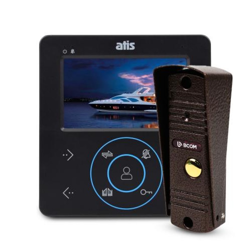 Комплект відеодомофона Atis AD-480MB та BCOM BT-305HR Cooper