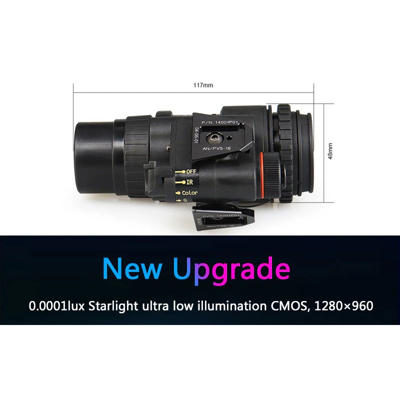 Прилад нічного бачення Монокуляр PVS 18 на шолом із кріпленням FMA L4G24