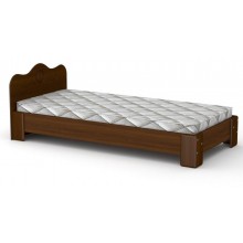 Велике односпальне ліжко Компаніт-100 МДФ горіх екко