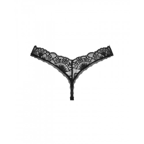 Мереживні стрінги Obsessive Donna Dream thong M/L Black, низька посадка в інтернет супермаркеті PbayMarket!