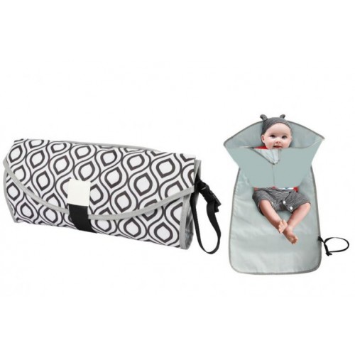 Набір підвісна сумка для коляски 35х11х15 см Сіра та Портативний пеленальний матрацик (vol-1412) Набір підвісна сумка для коляски 35х11х15 см Сіра та Портативний пеленальний матрацик (vol-1412)