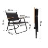 Крісло туристичне No Brand S3344 73х33х76 см Black (2632803550)