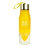 Спортивна пляшка-соковитискач H2O Water bottle Yellow Жовтий