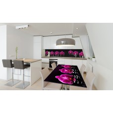 Наклейка вінілова на стіл Zatarga «Фіолетовий Орхідеї 02» 650х1200 мм Z180558/1st