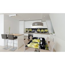 Наклейка вінілова на стіл Zatarga «Лимонні Орхідеї» 600х1200 мм Z180552st