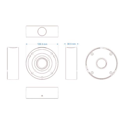 Комутаційний бокс Provision ISR PR-JB12IP64 109.5x38.5 мм Комутаційний бокс Provision ISR PR-JB12IP64 109.5x38.5 мм