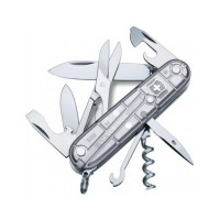Ніж Victorinox Climber Transparent Сірий (1049-Vx13703.T7) Ніж Victorinox Climber Transparent Сірий (1049-Vx13703.T7)