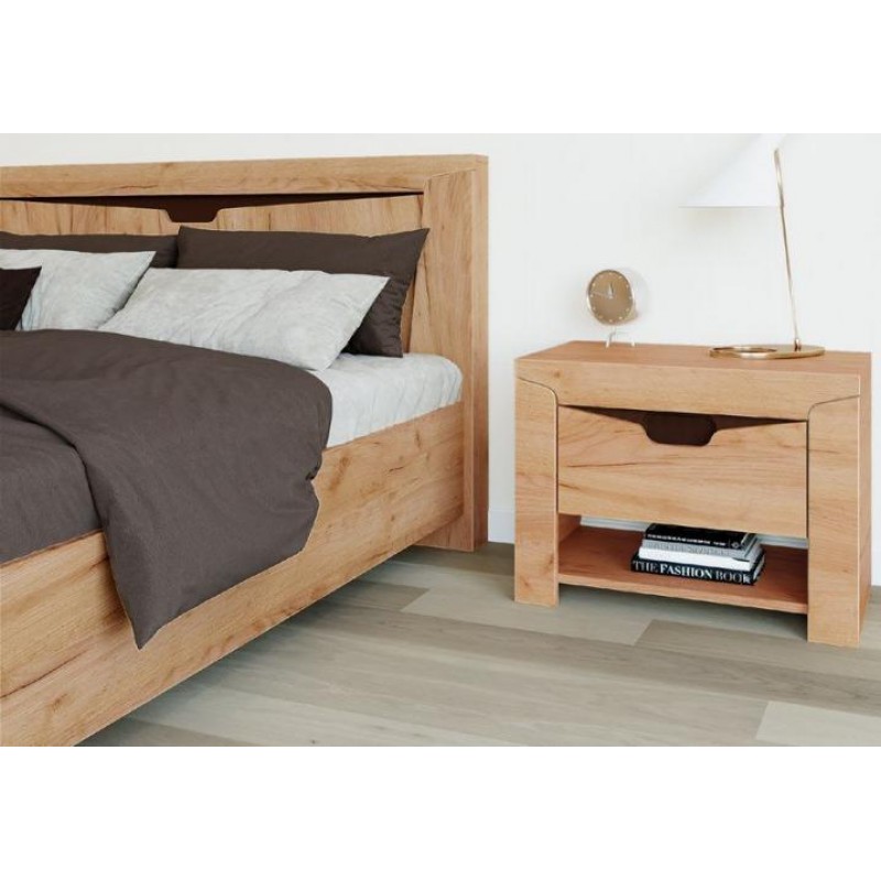 Тумба ліжка Еверест Ліберті Крафт золотий