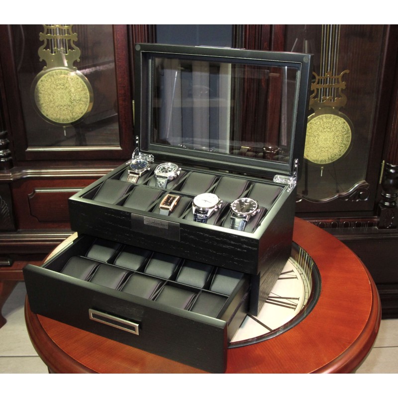 Шкатулка для зберігання годинників Salvadore WB/2350/20.BL.PU Чорний