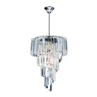 Кришталева люстра WunderLicht K4217 42x114 см Прозорий (K4217-46)
