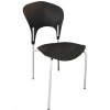 Стілець SDM Асторія пластикова з металевим каркасом Чорний