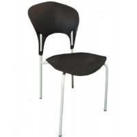 Стілець SDM Асторія пластикова з металевим каркасом Чорний Стілець SDM Асторія пластикова з металевим каркасом Чорний