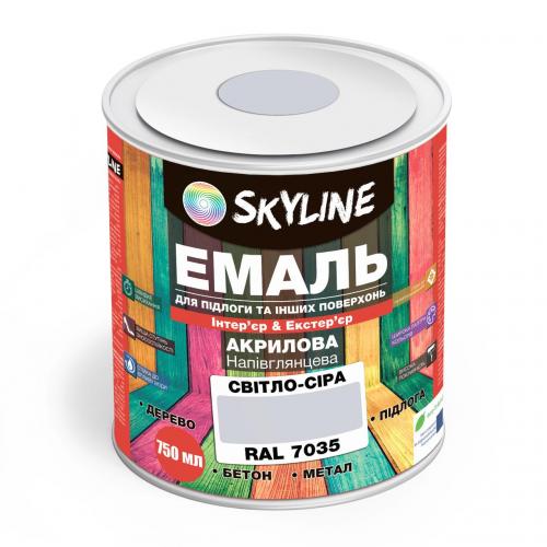 Емаль для підлоги SkyLine Світло-сіра RAL 7035 0.75 л в інтернет супермаркеті PbayMarket!