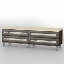 Комод приліжковий Тиса Мебель КП-105 Венге Дуб молочний 50x41x140 см