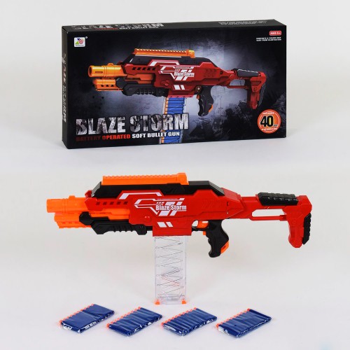 Рушниця-бластер Blaze Storm Zecong Toys м'які патрони (85171) Червоний Рушниця-бластер Blaze Storm Zecong Toys м'які патрони (85171) Червоний