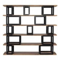 Стелаж для зберігання в стилі Loft NS-1771 1980x2100x350 мм Черный Стелаж для зберігання в стилі Loft NS-1771 1980x2100x350 мм Черный