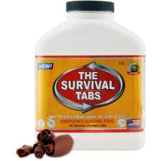Їжа в таблетках (пігулки їжі) аварійний запас харчування на 15 днів 180 штук Survival Tabs, шоколадні
