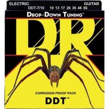 Струни для електрогітари DR DDT7-10 Drop-Down Tuning Nickel Plated Medium Electric 7-Strings 10/56