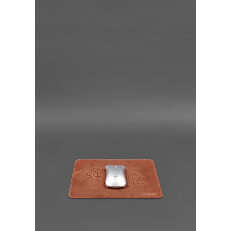 Килимок для мишки з натуральної шкіри 1.0 світло-коричневий Crazy Horse BlankNote