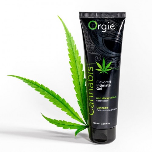 Лубрикант на водній основі Orgie Lube Tube Cannabis, 100 мл, їстівний, з олією насіння конопель