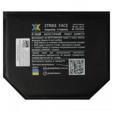 Пакет балістичний для захисту паху No Brand UHWMPE 2 клас 16x20 см Чорний (2356684359)