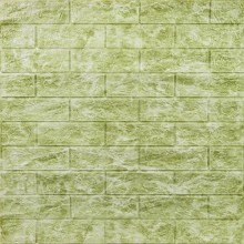 Декоративна 3D панель самоклейка під цеглу DEEP Green 700х770х5мм (069) Sticker Wall SW-00000171
