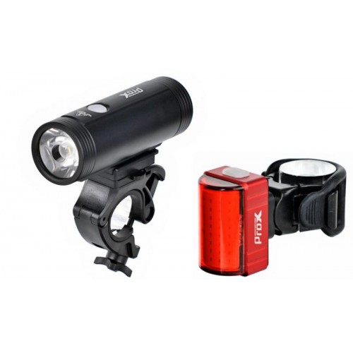 Комплект фар ProX Spika Set 1100Lm та ZETA S 80Lm USB-C Чорний/Червоний (A-O-B-P-0429) Комплект фар ProX Spika Set 1100Lm та ZETA S 80Lm USB-C Чорний/Червоний (A-O-B-P-0429)