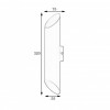 Бра MSK Electric Slice під дві лампи Е27 NL 3260 WH+WH