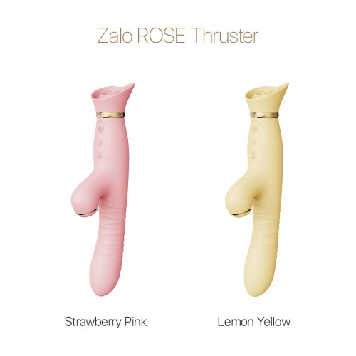 Пульсатор-вібратор із вакуумною стимуляцією клітора Zalo - ROSE Thruster Strawberry Pink в інтернет супермаркеті PbayMarket!