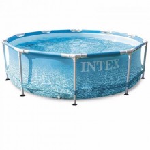 Басейн каркасний Intex 28206 Metal Frame Pool 305 x 76 см Marine print N