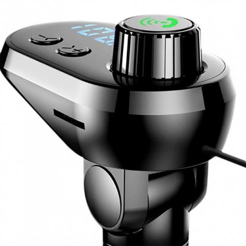 Автомобільний FM трансмітер No Brand модулятор Q15 Bluetooth MP3 з LCD екраном та зарядним кабелем 3в1 Original GSO 510-044