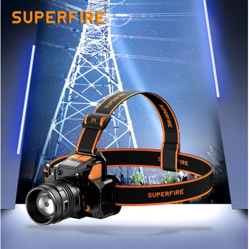 Ліхтар налобний акумуляторний HL58 SuperFire 350 Lumen IP44