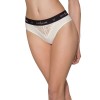 Трусики з широкою гумкою і мереживом Passion PS001 PANTIES ecru, size M в інтернет супермаркеті PbayMarket!