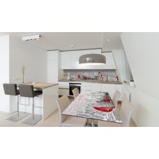 Наклейка вінілова на стіл Zatarga «Міське життя» 600х1200 мм Z180721st