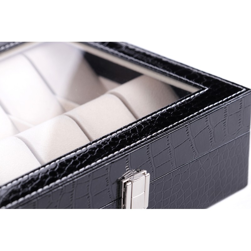 Скринька для зберігання годинників Craft 10PU.CROC.BL Чорний